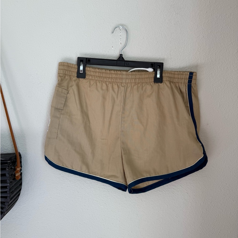 Vintage Sandbridge USA Beige Khaki Swim Trunks, Size 32/34